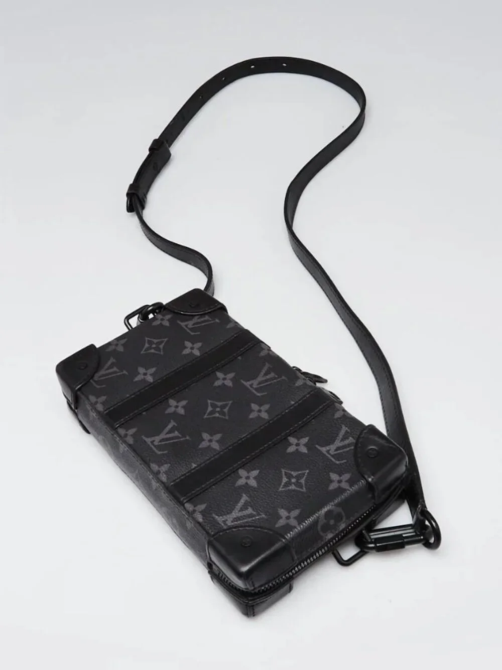 Louis Vuitton Monogram Eclipse Canvas Soft Trunk Wallet Bag